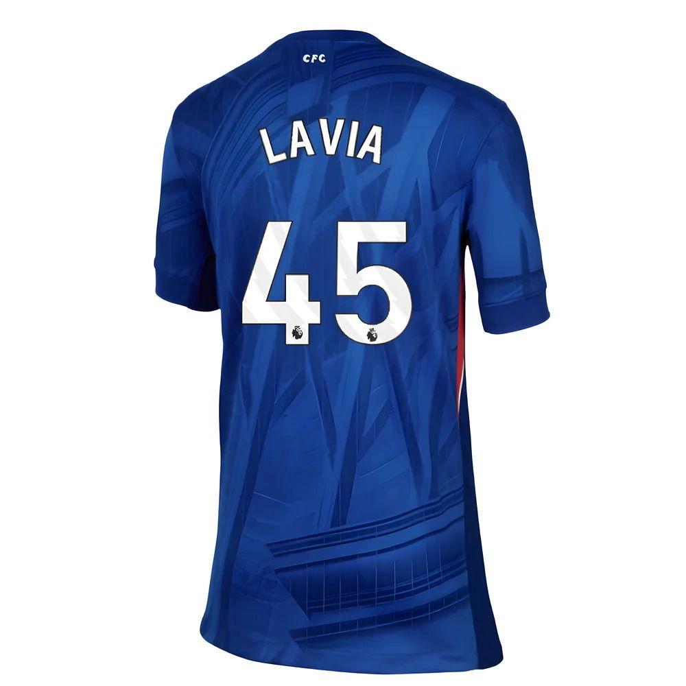 2025-2026 Chelsea Home Shirt (Kids) (Lavia 45)