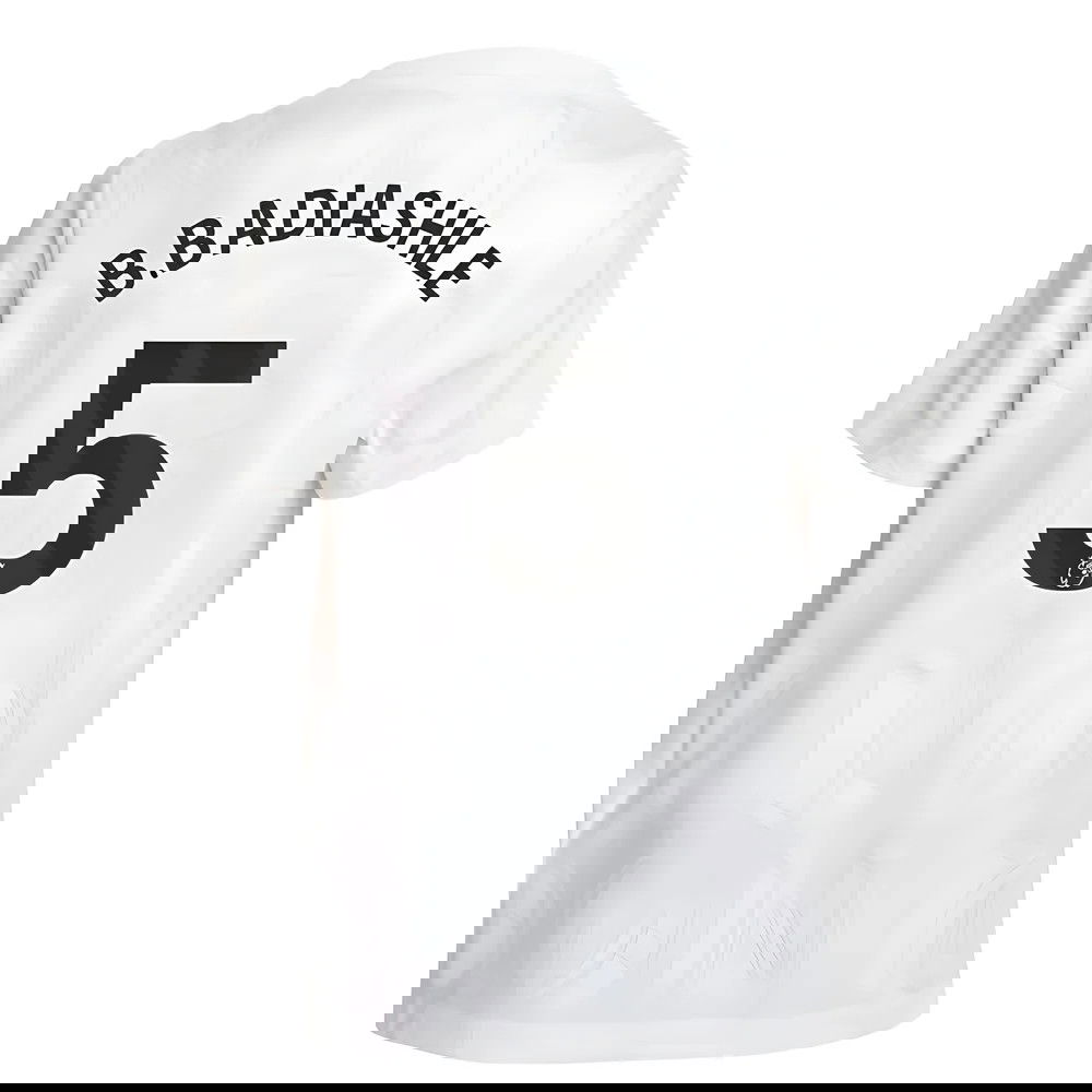 2025-2026 Chelsea Pre-Match Shirt (White) - Kids (B.Badiashile 5)