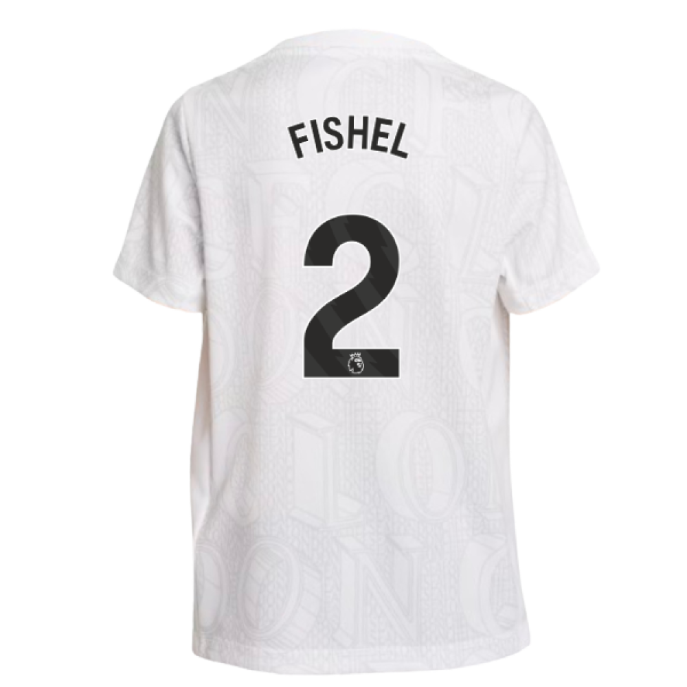 2025-2026 Chelsea Pre-Match Shirt (White) - Kids (Fishel 2)