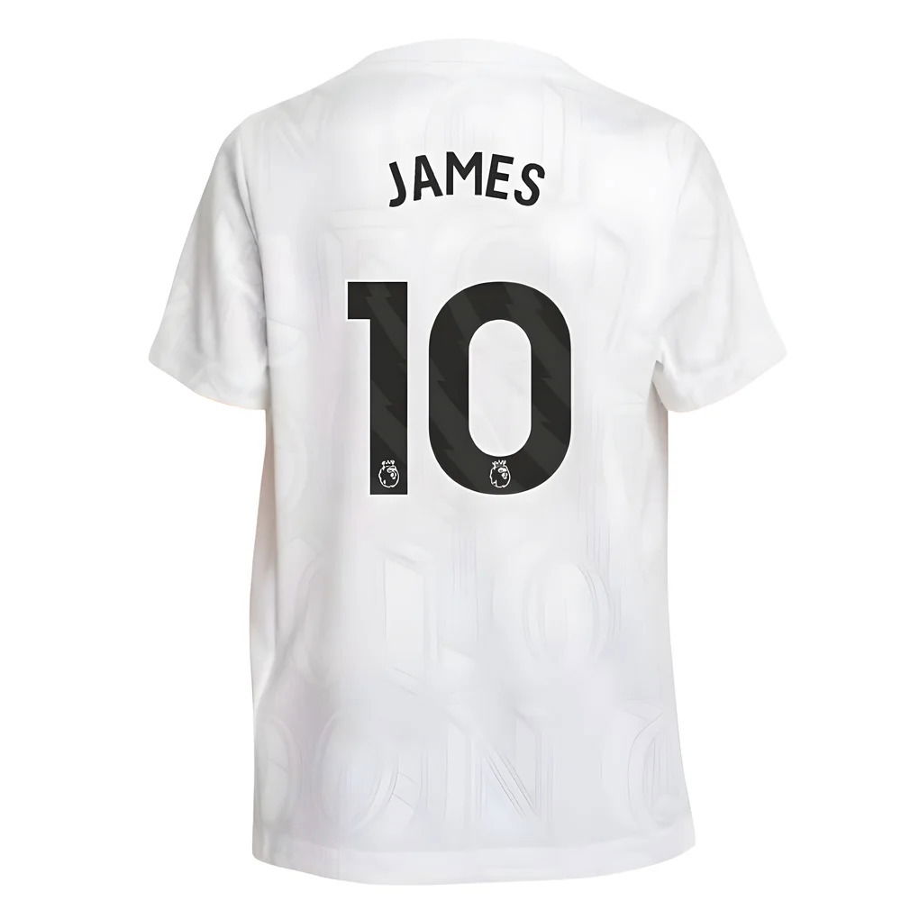 2025-2026 Chelsea Pre-Match Shirt (White) - Kids (James 10)