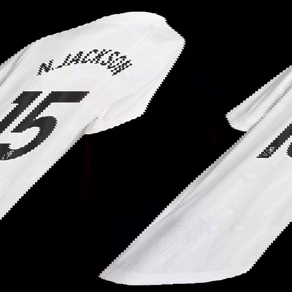 2025-2026 Chelsea Pre-Match Shirt (White) - Kids (N.Jackson 15)
