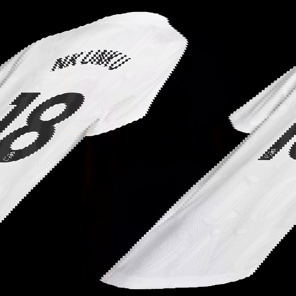 2025-2026 Chelsea Pre-Match Shirt (White) - Kids (Nkunku 18)