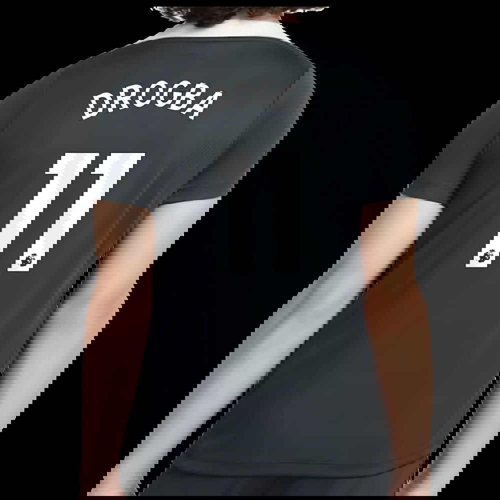 2025-2026 Chelsea Strike Training Shirt (Green) - Kids (Drogba 11)