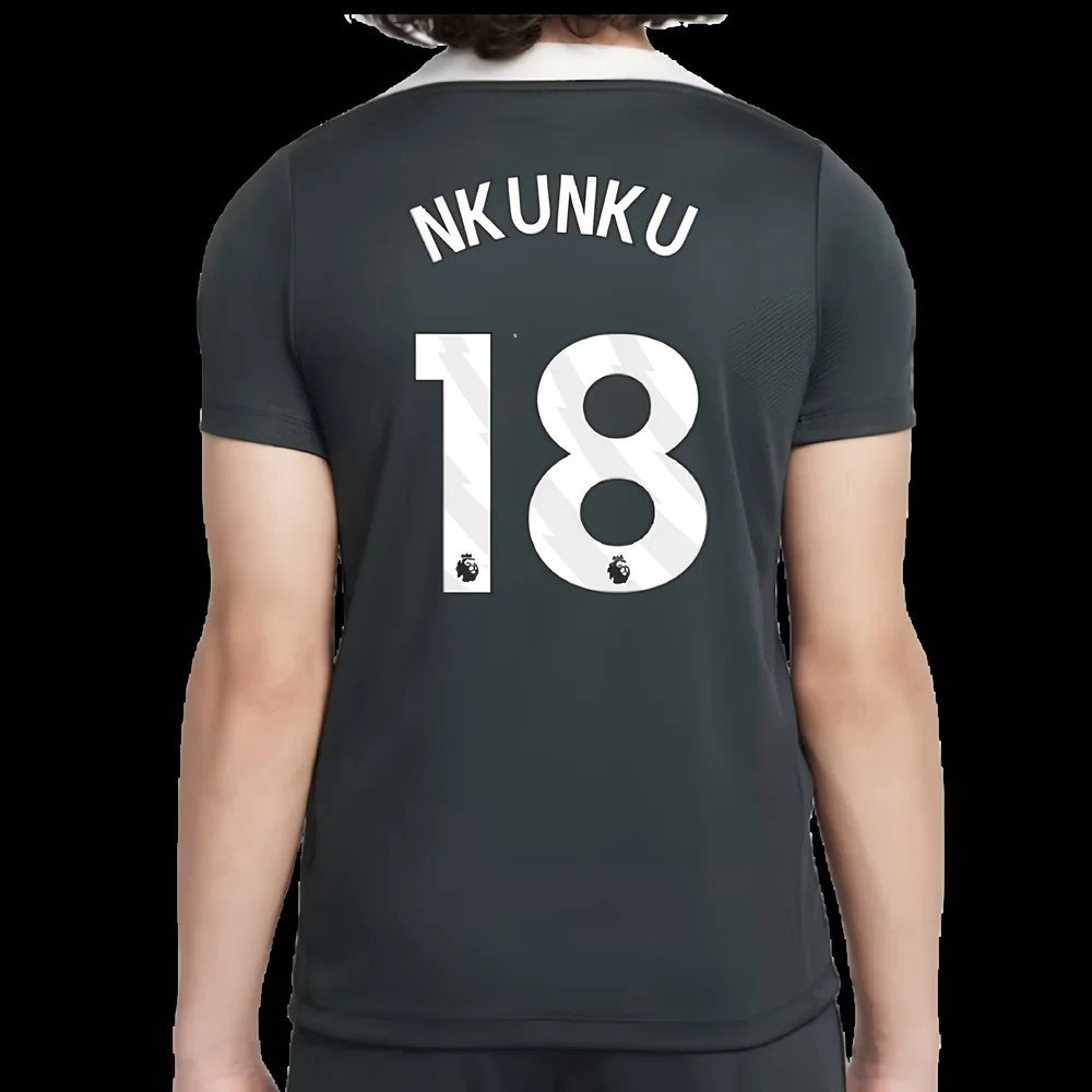 2025-2026 Chelsea Strike Training Shirt (Green) - Kids (Nkunku 18)