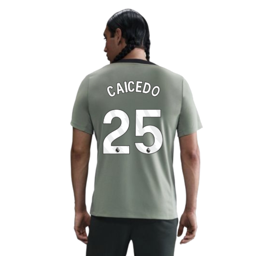 2025-2026 Chelsea Strike Training Shirt (Jade Green) (Caicedo 25)