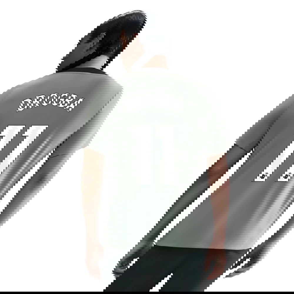 2025-2026 Chelsea Strike Training Shirt (Jade Green) (Drogba 11)