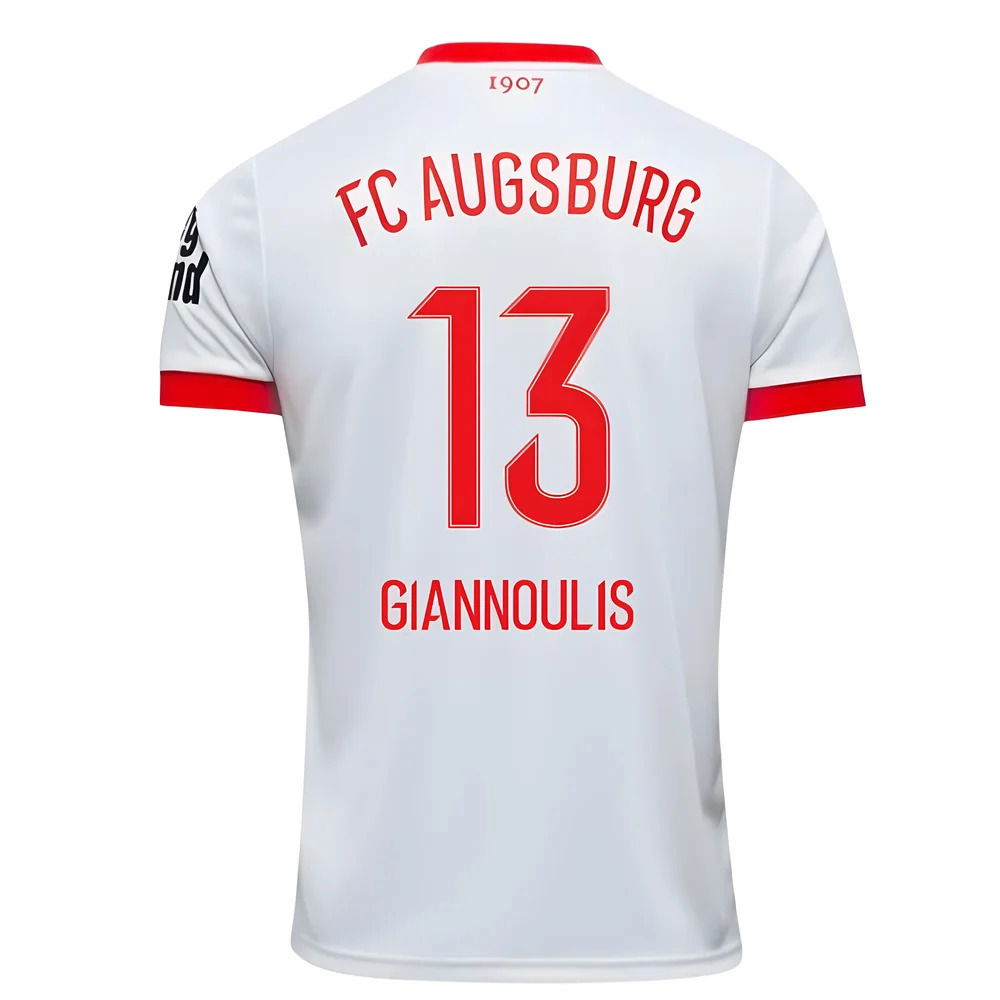 2025-2026 FC Augsburg Home Shirt (Giannoulis 13)