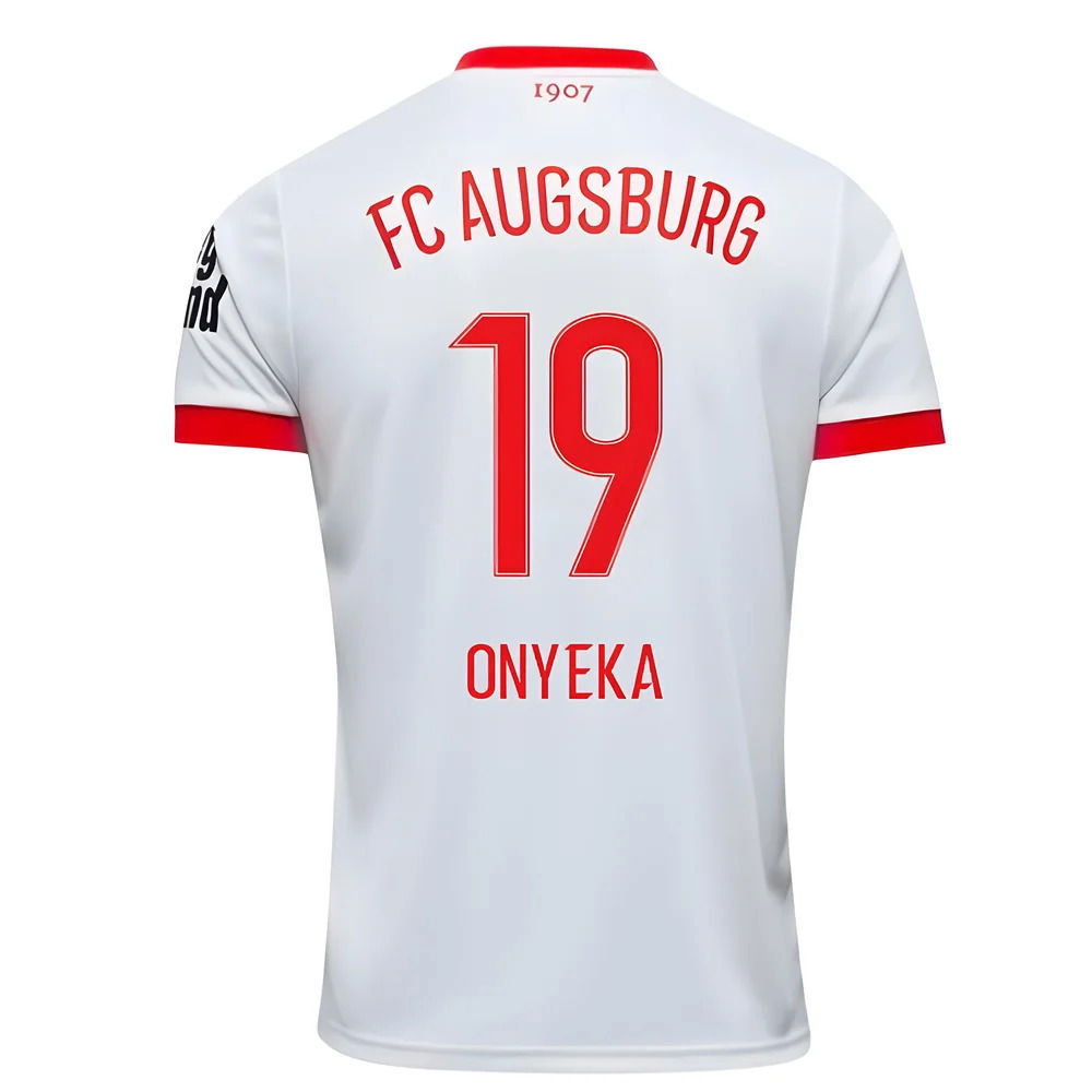 2025-2026 FC Augsburg Home Shirt (Onyeka 19)