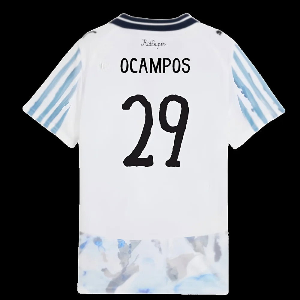 2025-2026 KIDSUPER x CF Monterrey CWC Shirt (White) - Kids (Ocampos 29)