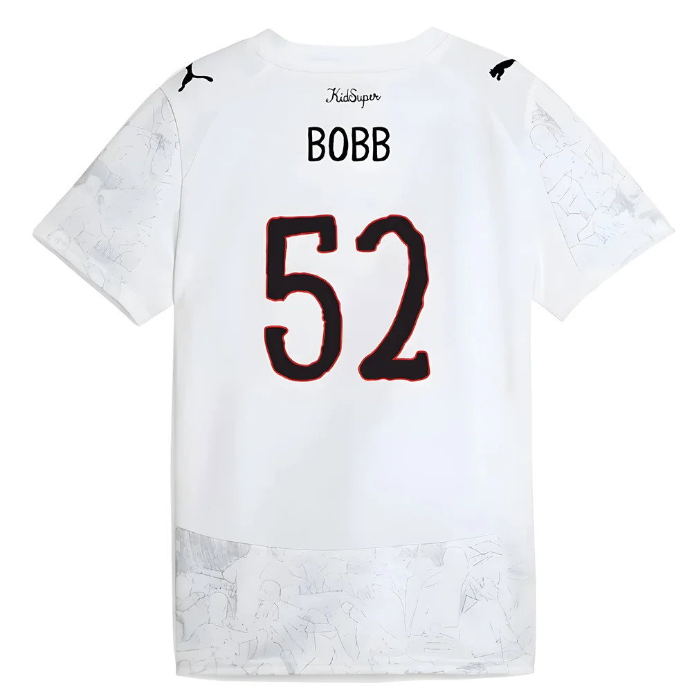 2025-2026 KIDSUPER x Manchester City CWC Away Shirt (White) - Kids (Bobb 52)