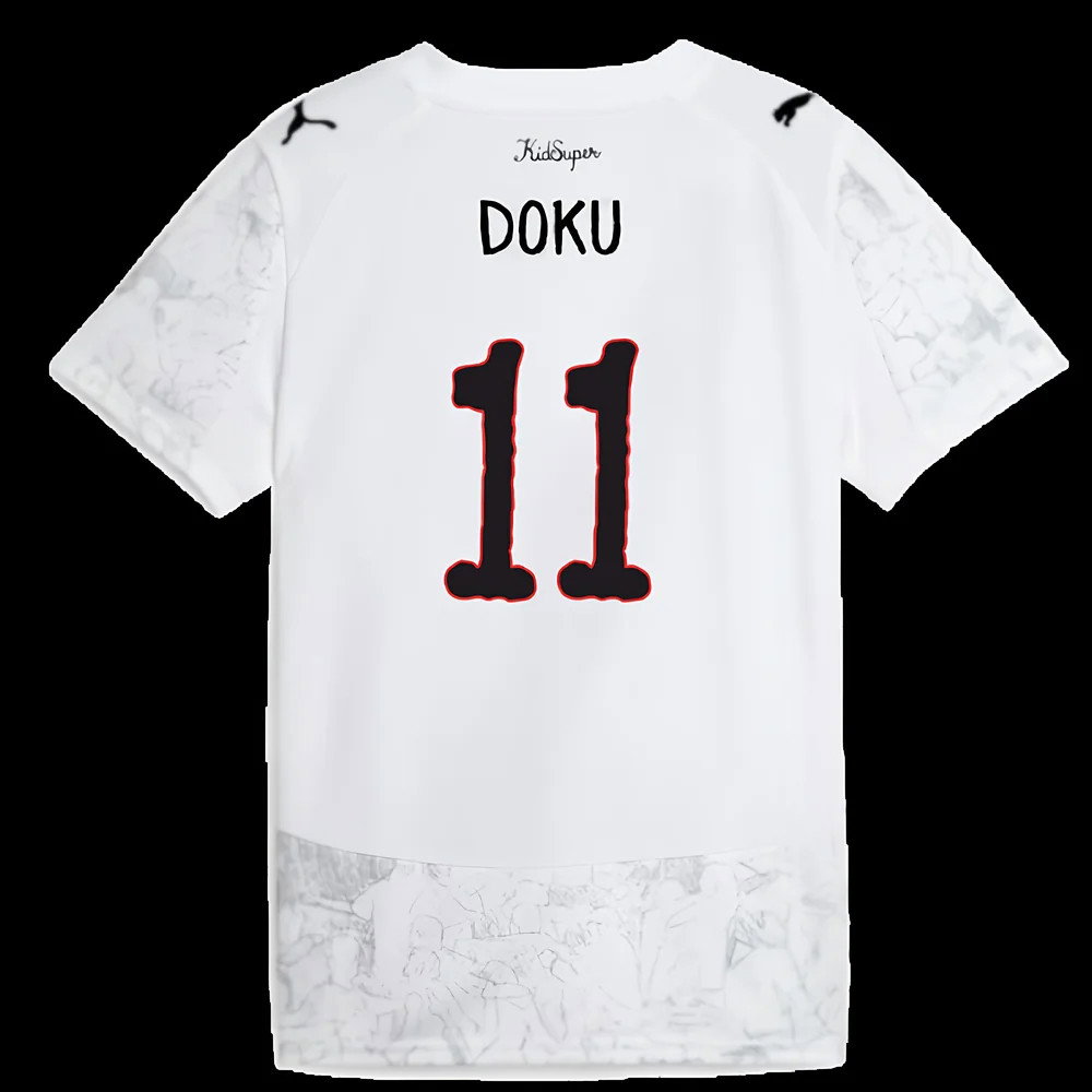 2025-2026 KIDSUPER x Manchester City CWC Away Shirt (White) - Kids (Doku 11)