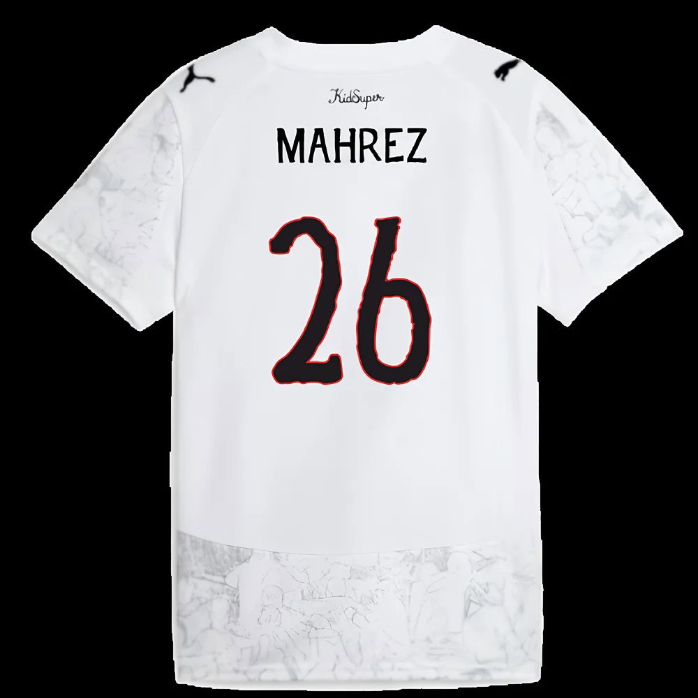 2025-2026 KIDSUPER x Manchester City CWC Away Shirt (White) - Kids (Mahrez 26)