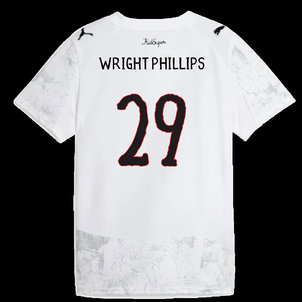 2025-2026 KIDSUPER x Manchester City CWC Away Shirt (White) - Kids (Wright Phillips 29)