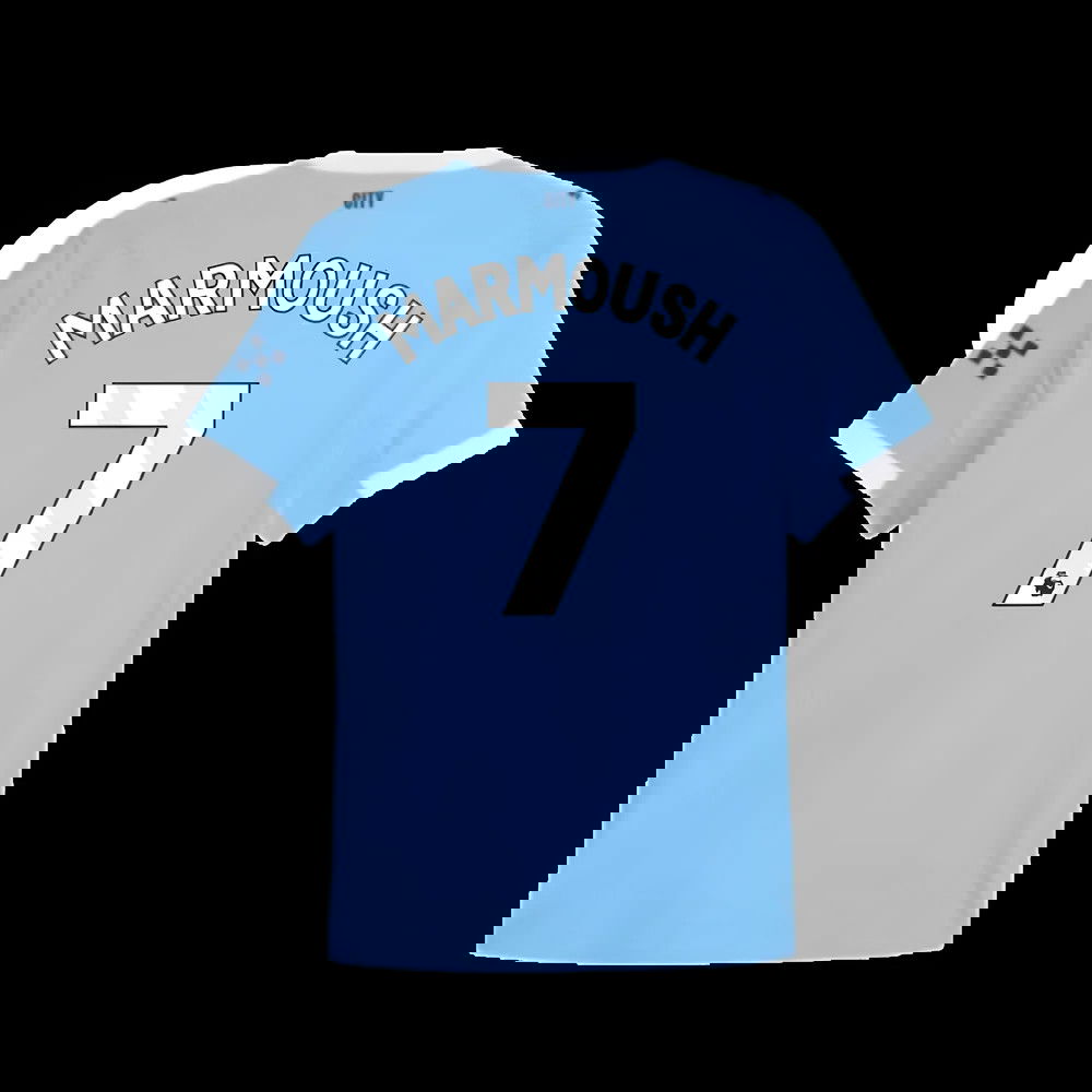 2025-2026 Man City Authentic Home Shirt (Marmoush 7)