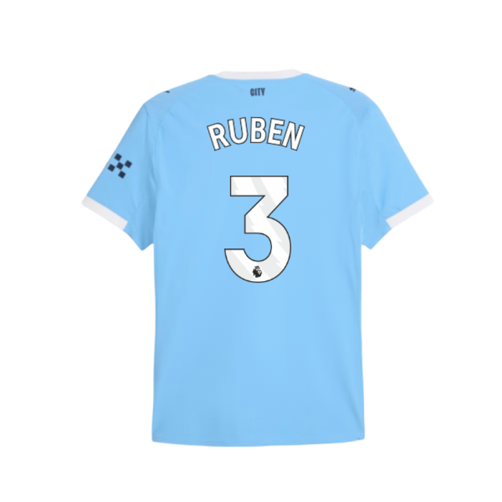 2025-2026 Man City Authentic Home Shirt (Ruben 3)