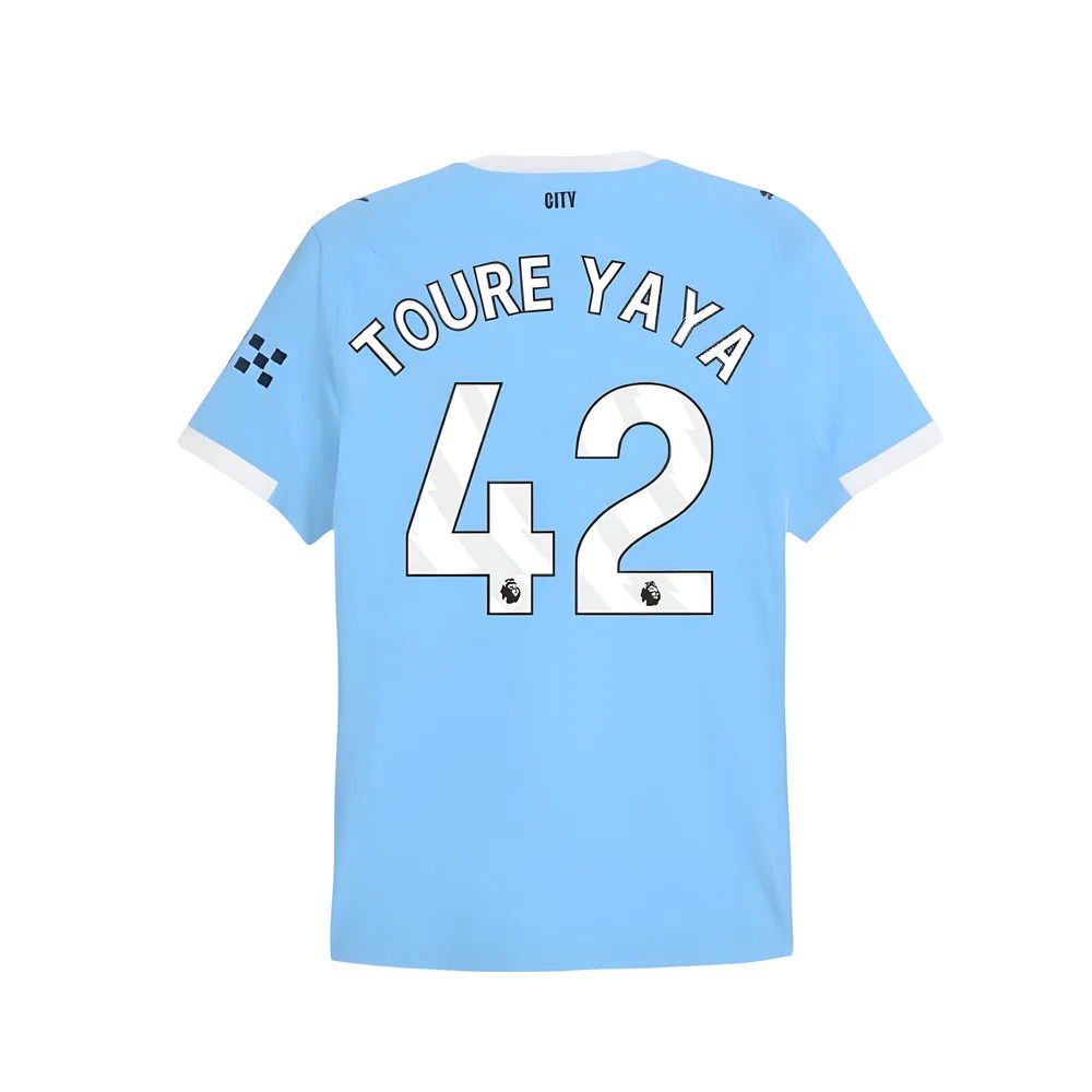 2025-2026 Man City Authentic Home Shirt (Toure Yaya 42)