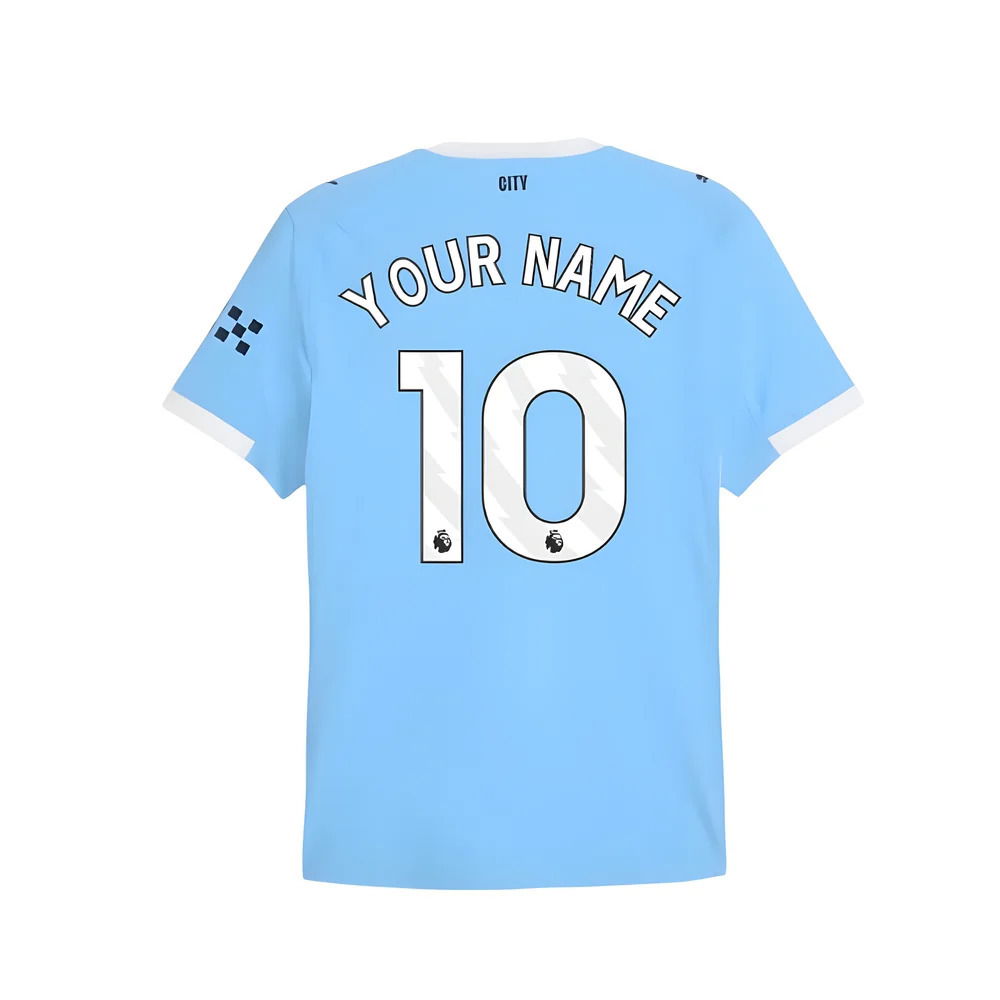 2025-2026 Man City Authentic Home Shirt (Your Name)
