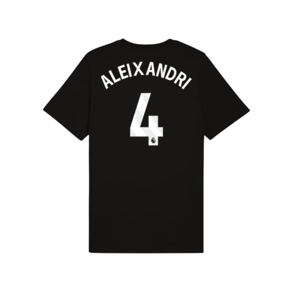 2025-2026 Man City FtblESS Tee (Black) (Aleixandri 4)