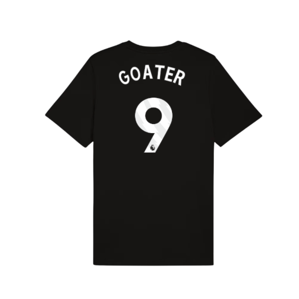 2025-2026 Man City FtblESS Tee (Black) (Goater 9)