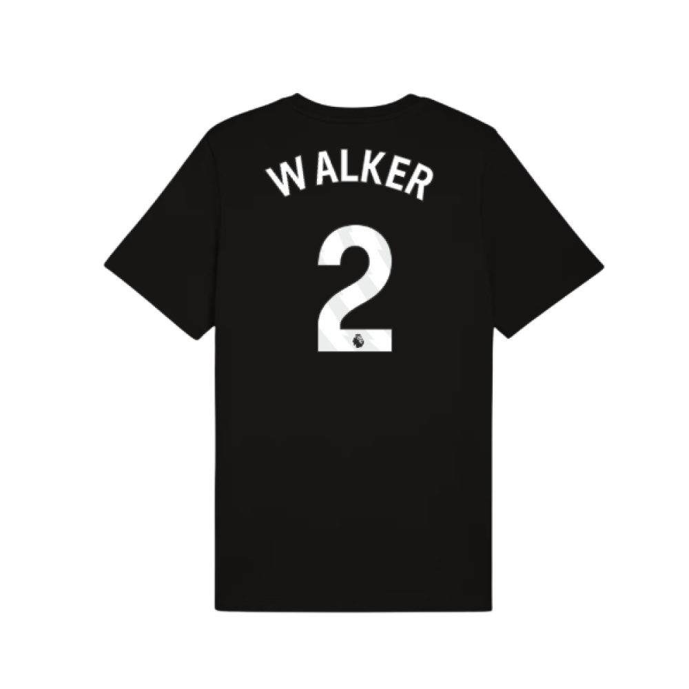 2025-2026 Man City FtblESS Tee (Black) (Walker 2)
