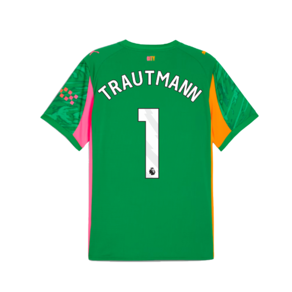 2025-2026 Man City Goalkeeper Away Shirt (Green) (Trautmann 1)