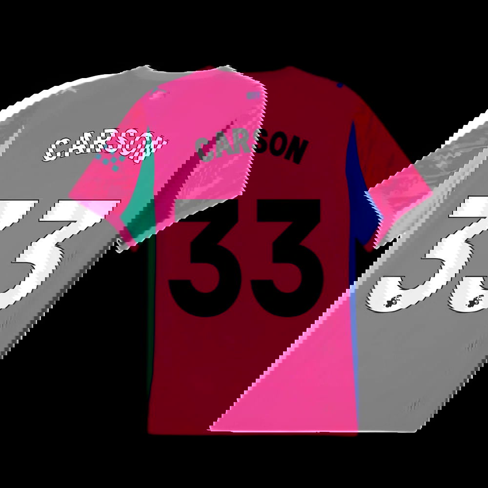 2025-2026 Man City Goalkeeper Home Shirt (Pink) (Carson 33)