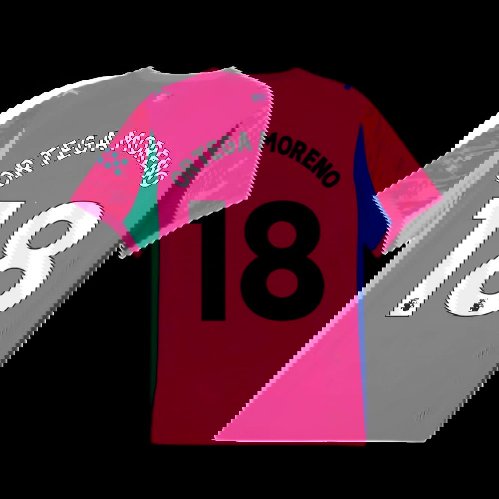 2025-2026 Man City Goalkeeper Home Shirt (Pink) (Ortega Moreno 18)