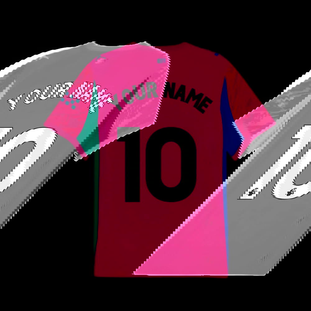 2025-2026 Man City Goalkeeper Home Shirt (Pink) (Your Name)