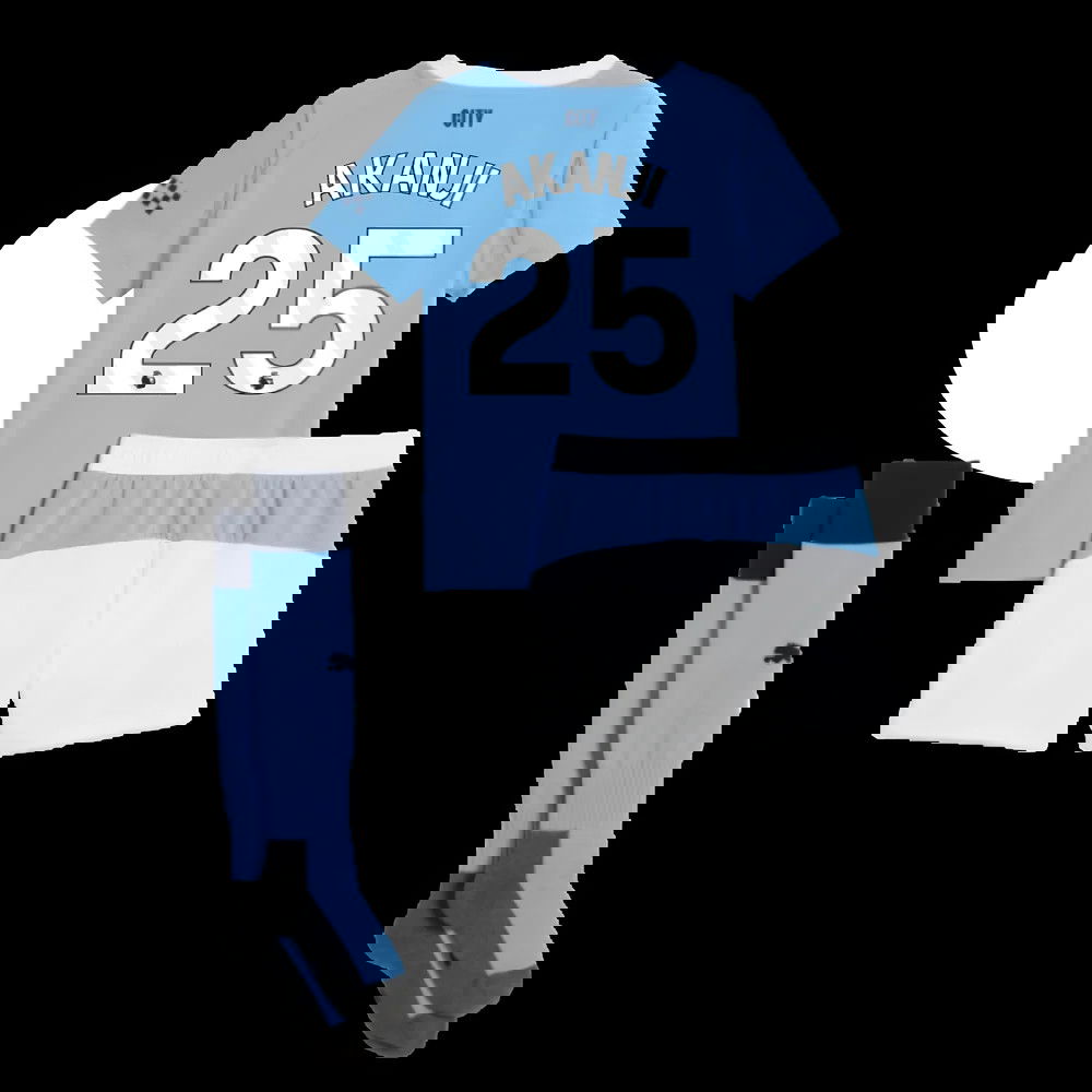 2025-2026 Man City Home Mini Kit (Akanji 25)