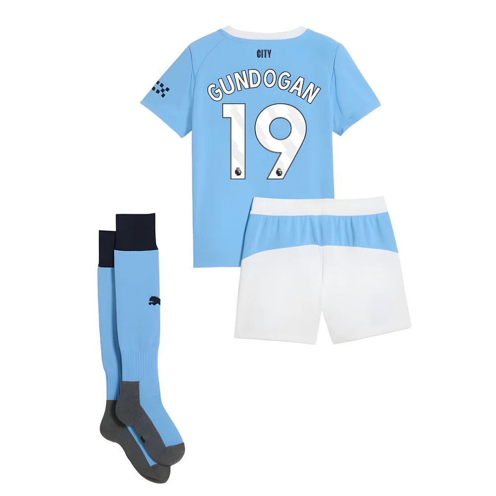 2025-2026 Man City Home Mini Kit (Gundogan 19)