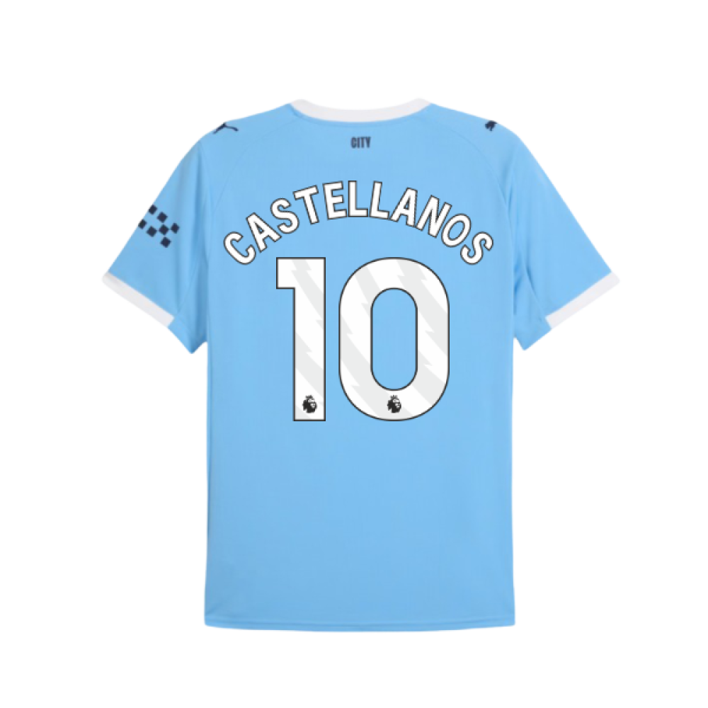 2025-2026 Man City Home Shirt (Castellanos 10)