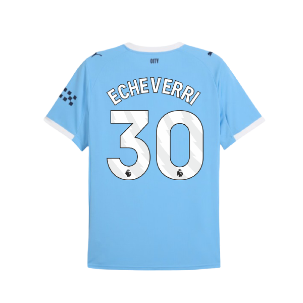 2025-2026 Man City Home Shirt (Echeverri 30)