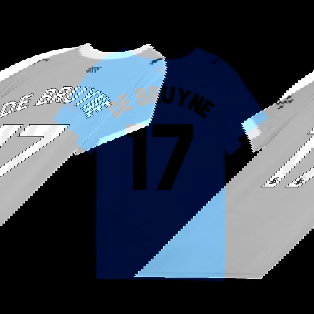 2025-2026 Man City Home Shirt (Kids) (De Bruyne 17)