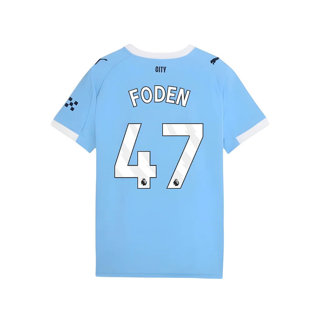 2025-2026 Man City Home Shirt (Kids) (Foden 47)
