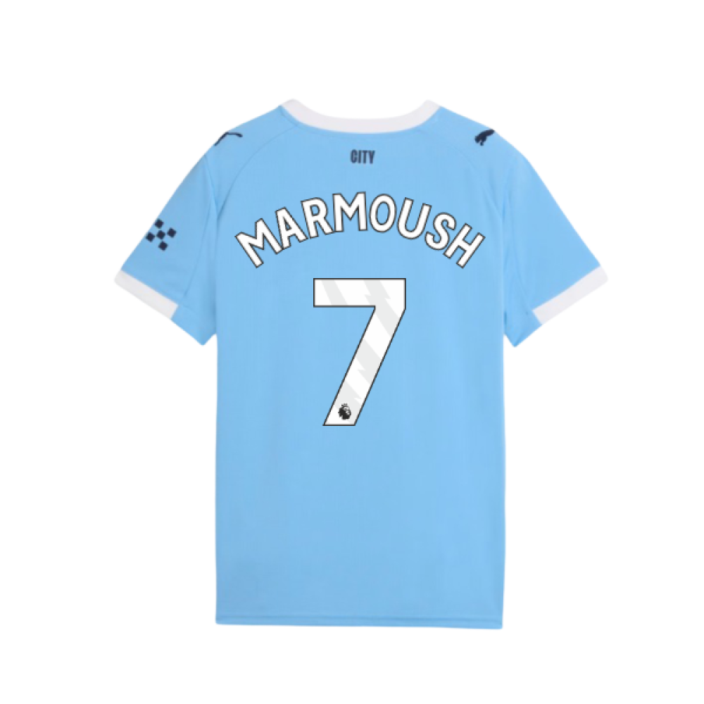 2025-2026 Man City Home Shirt (Kids) (Marmoush 7)