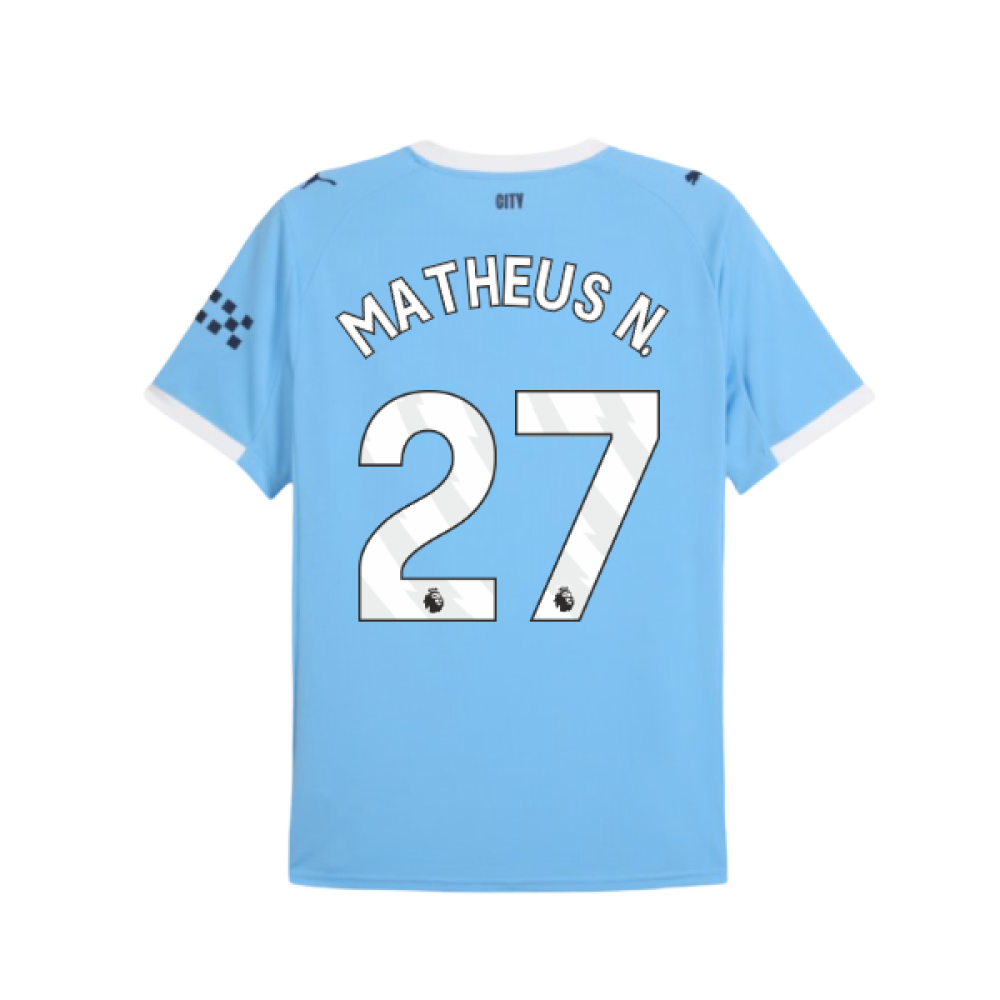 2025-2026 Man City Home Shirt (Matheus N. 27)