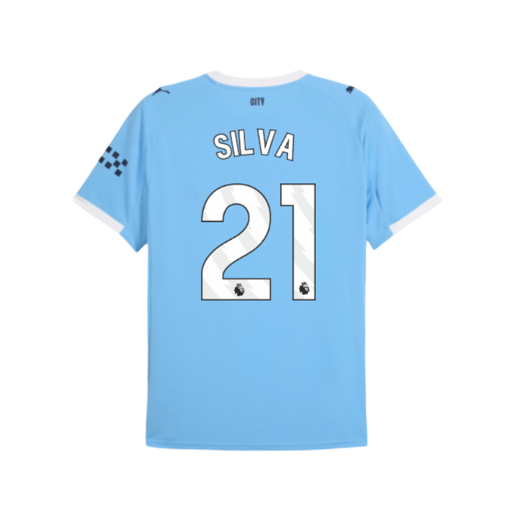 2025-2026 Man City Home Shirt (Silva 21)