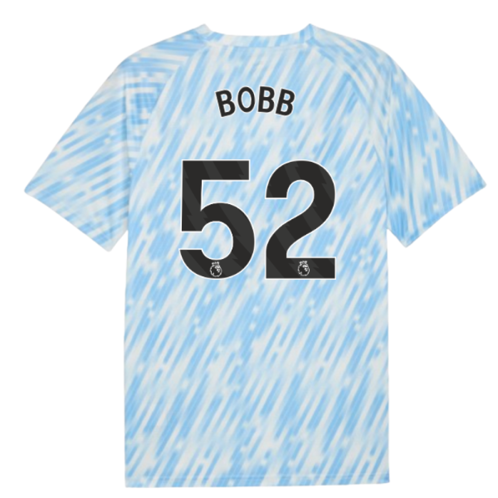 2025-2026 Man City Warm Up Jersey (Silver Sky) (Bobb 52)
