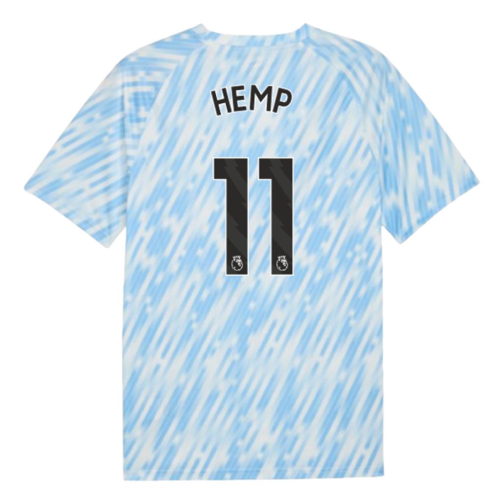 2025-2026 Man City Warm Up Jersey (Silver Sky) (Hemp 11)