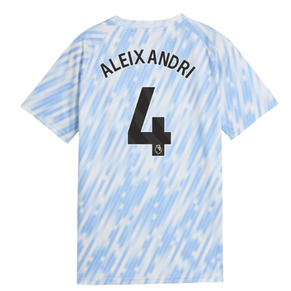 2025-2026 Man City Warm Up Jersey (Silver Sky) - Kids (Aleixandri 4)