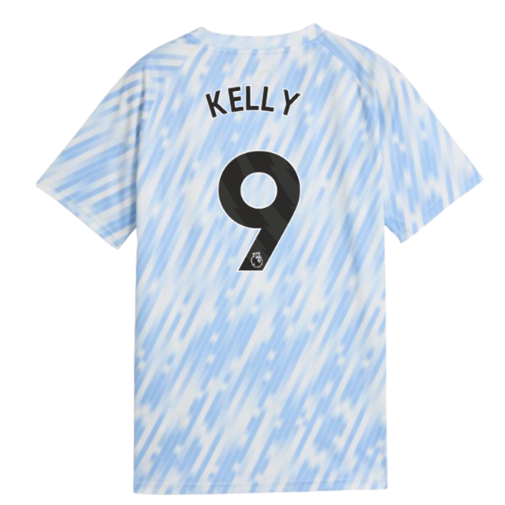 2025-2026 Man City Warm Up Jersey (Silver Sky) - Kids (Kelly 9)