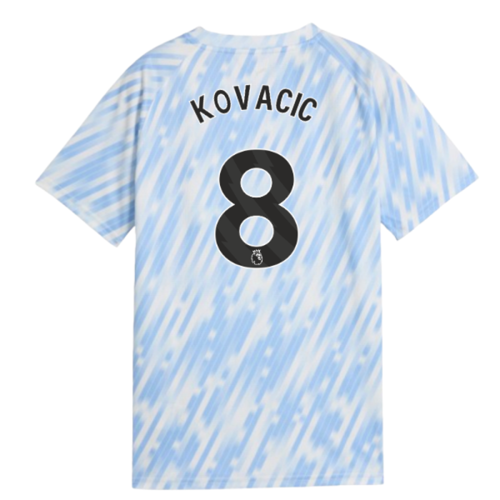 2025-2026 Man City Warm Up Jersey (Silver Sky) - Kids (Kovacic 8)