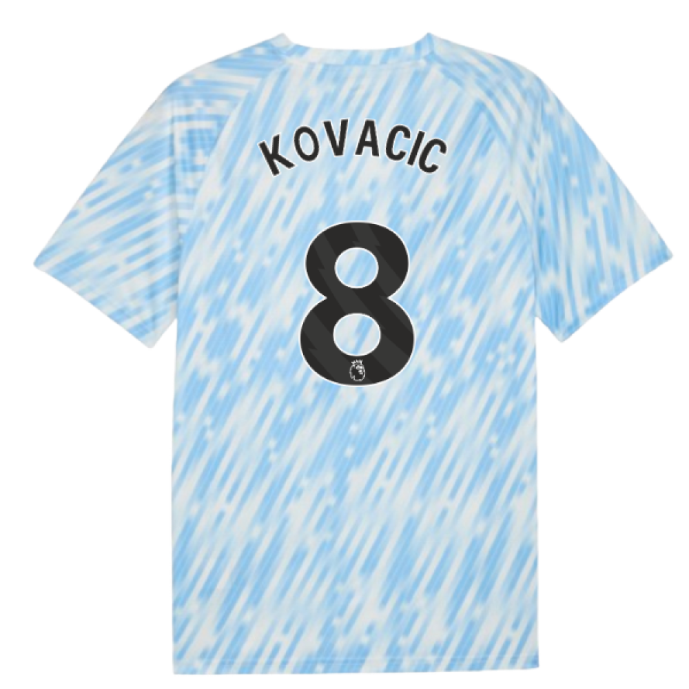 2025-2026 Man City Warm Up Jersey (Silver Sky) (Kovacic 8)