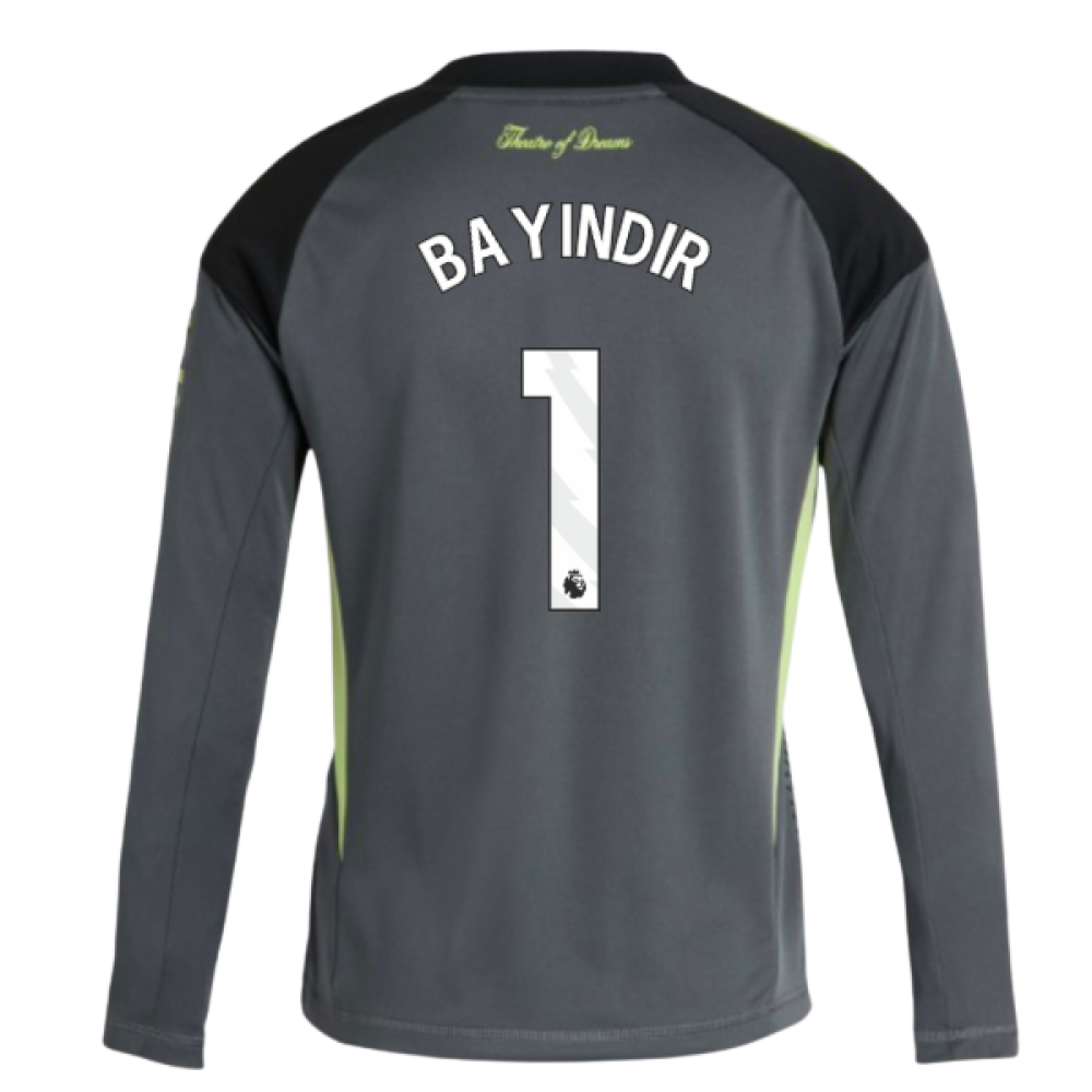 2025-2026 Man Utd Home Goalkeeper Shirt (Grey) - Kids (Bayindir 1)