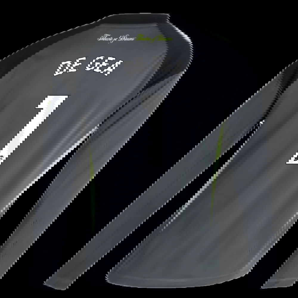 2025-2026 Man Utd Home Goalkeeper Shirt (Grey) - Kids (De Gea 1)