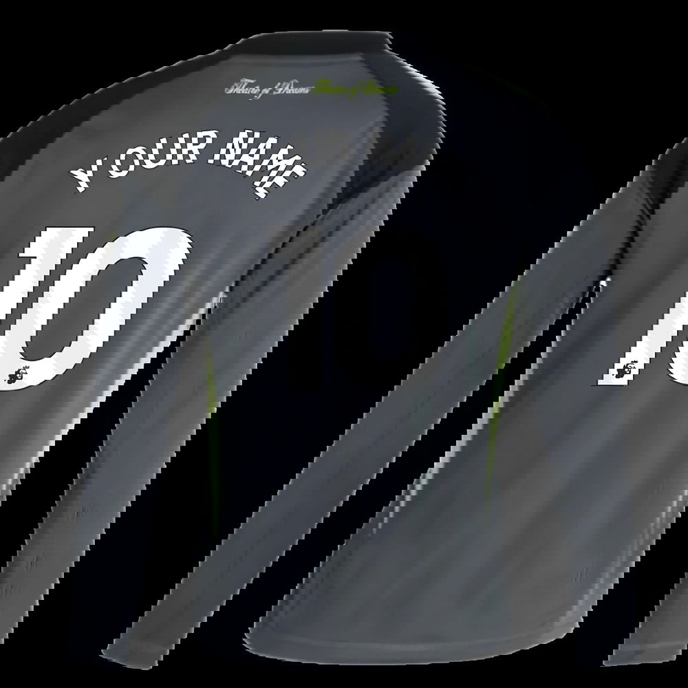 2025-2026 Man Utd Home Goalkeeper Shirt (Grey) - Kids (Your Name)