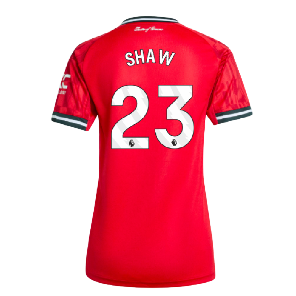 2025-2026 Man Utd Home Shirt (Womens) (Shaw 23)