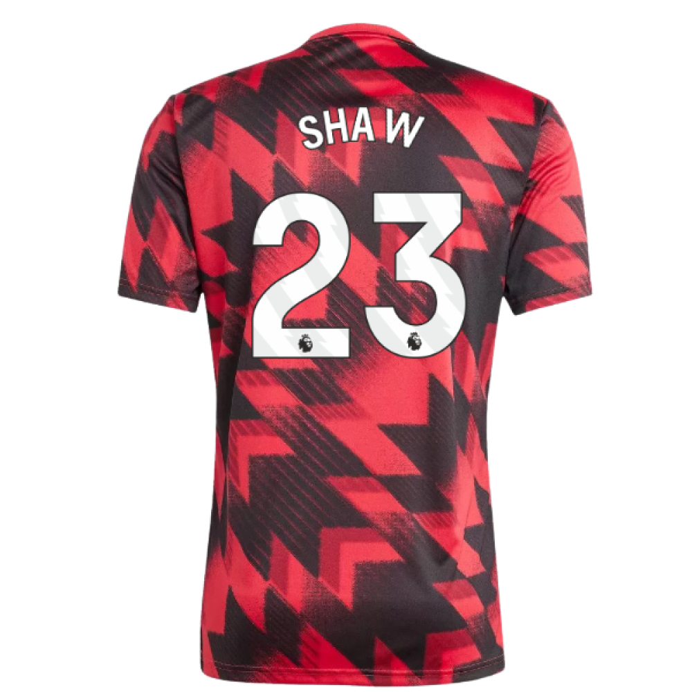 2025-2026 Man Utd Pre-Match Shirt (Red) (Shaw 23)