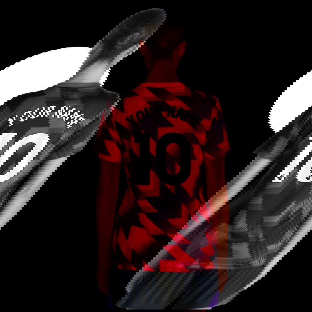 2025-2026 Man Utd Pre-Match Shirt (Red) - Womens (Your Name)