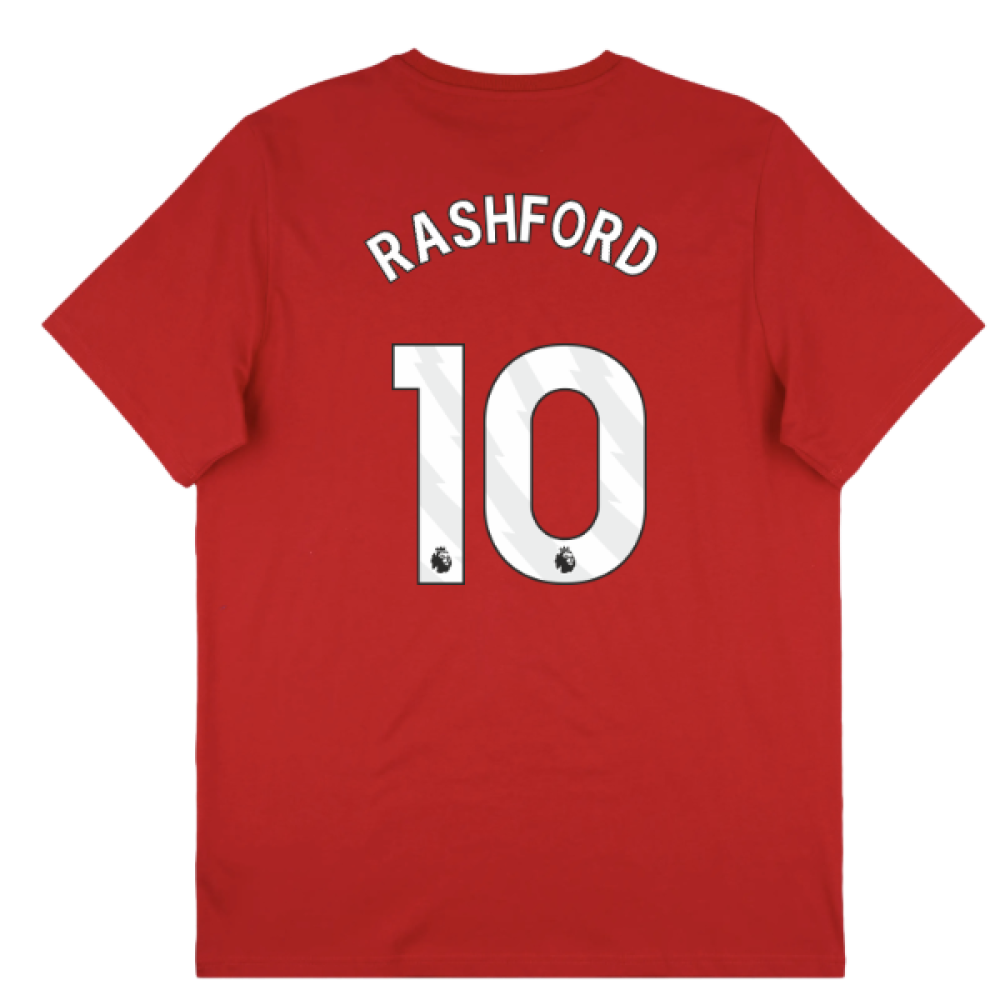 2025-2026 Man Utd Seasonal Graphic Tee (Red) (Rashford 10)